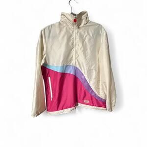 Vintage 90s retro windbreaker quarter zip pullover Mistral size M